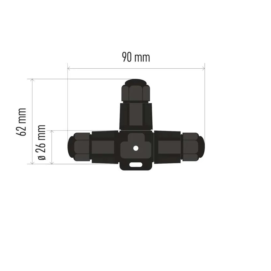 Connettore per cavo a T IP68