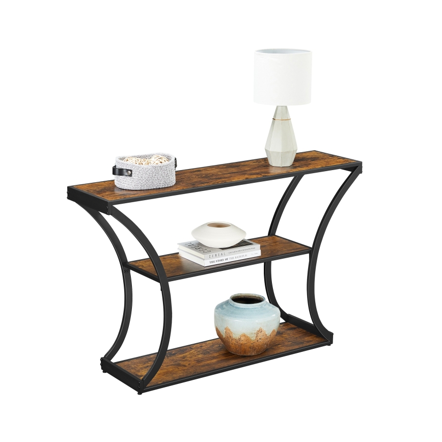 Consolle ELDUR 120x30 cm marrone/nero