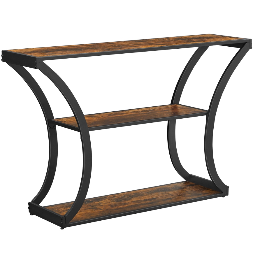 Consolle ELDUR 120x30 cm marrone/nero