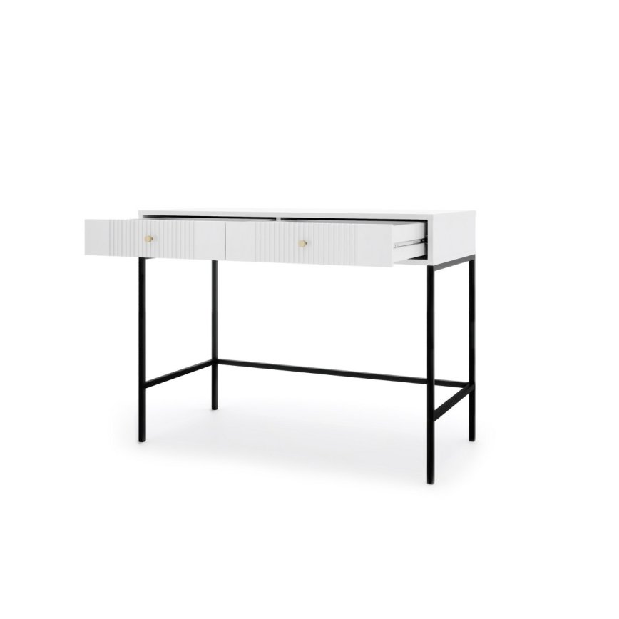 Consolle LUE 104x50 cm bianco/nero