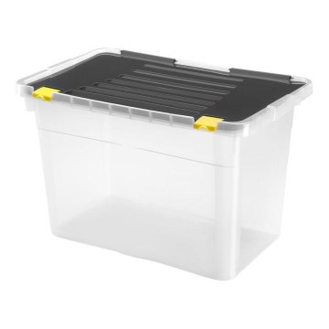 Contenitore 54 l nero/trasparente