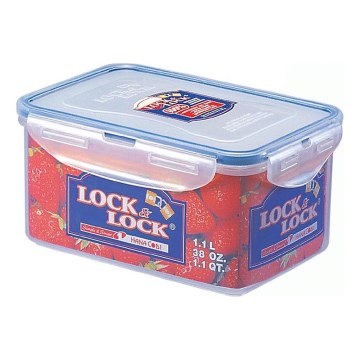 Contenitore per alimenti LOCK 1,1 l blu/trasparente