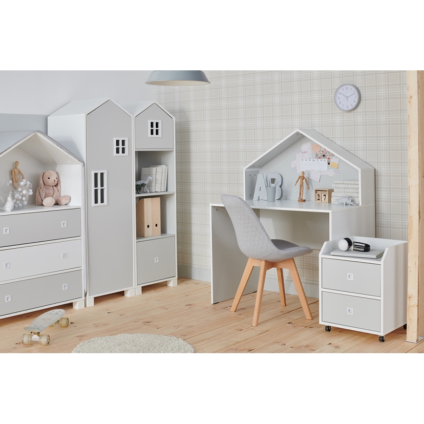 Contenitore per bambini MIRUM 54,2x42,4 cm bianco/grigio