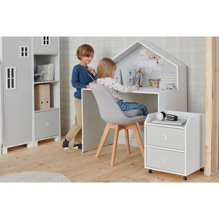 Contenitore per bambini MIRUM 54,2x42,4 cm bianco/grigio