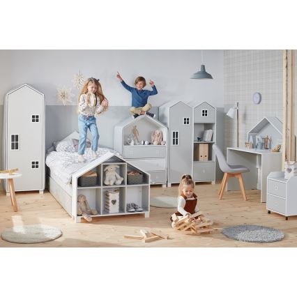 Contenitore per bambini MIRUM 54,2x42,4 cm bianco/grigio