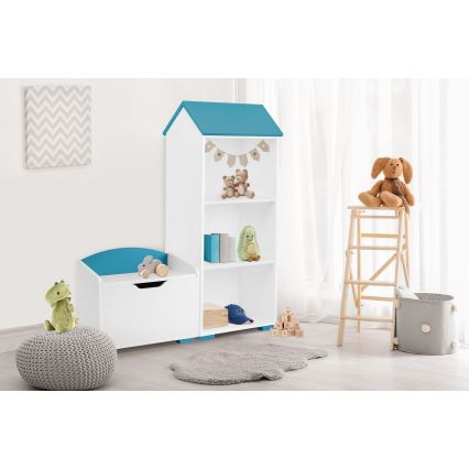 Contenitore per bambini PABIS 50x60 cm bianco/blu