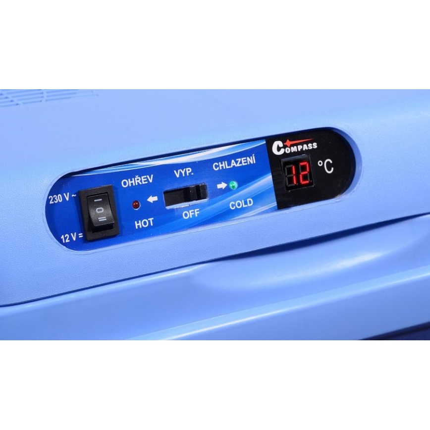 Contenitore refrigerante portatile con display — 48 W, 230/12 V, 25 L, blu