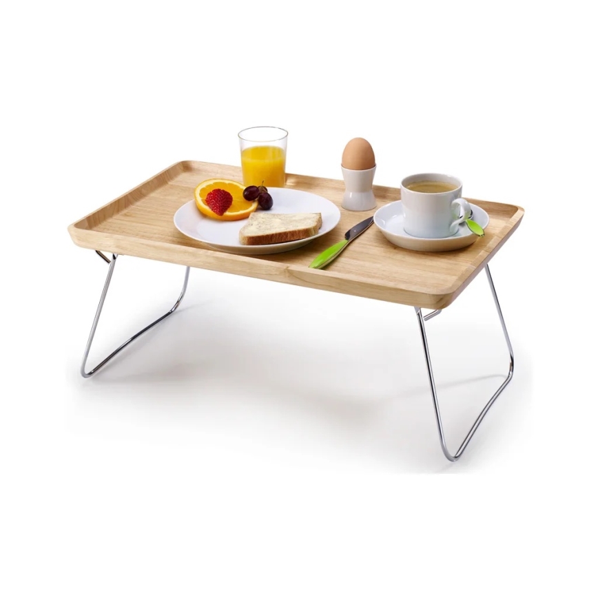 Continenta C3245 - Vassoio da letto 53x32 cm in legno di Hevea