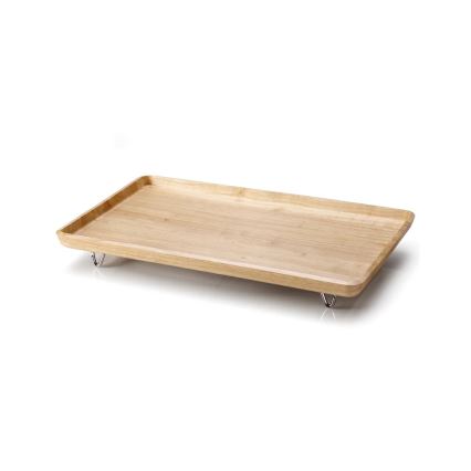 Continenta C3245 - Vassoio da letto 53x32 cm in legno di Hevea