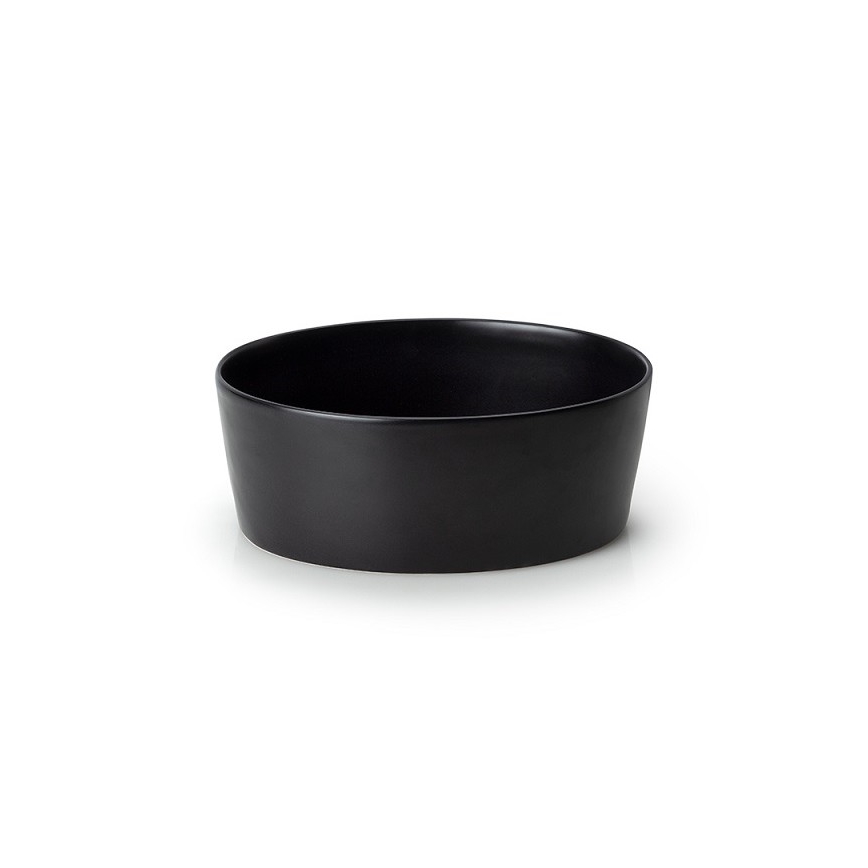 Continenta C3731 - Portapane con coperchio 27x20 cm nero/legno di gomma