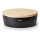 Continenta C3732 - Portapane con coperchio 36x23 cm nero/legno di hevea