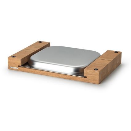 Continenta C4110 - Tagliere da cucina con ciotola 39 x 27 cm rovere