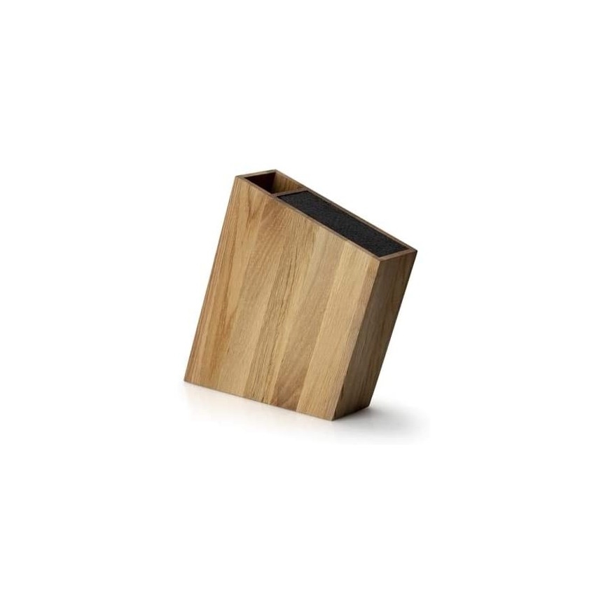 Continente C4151 - Portacoltelli con inserto flexi e vano 31x8x24,5 cm rovere
