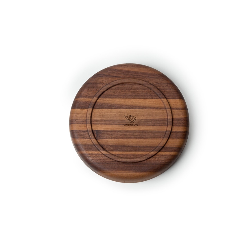 Continente C4234 - Ciotola in legno 25x4,8 cm in legno di noce