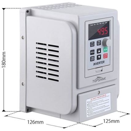 Convertitore di frequenza per motori trifase 230V/12A