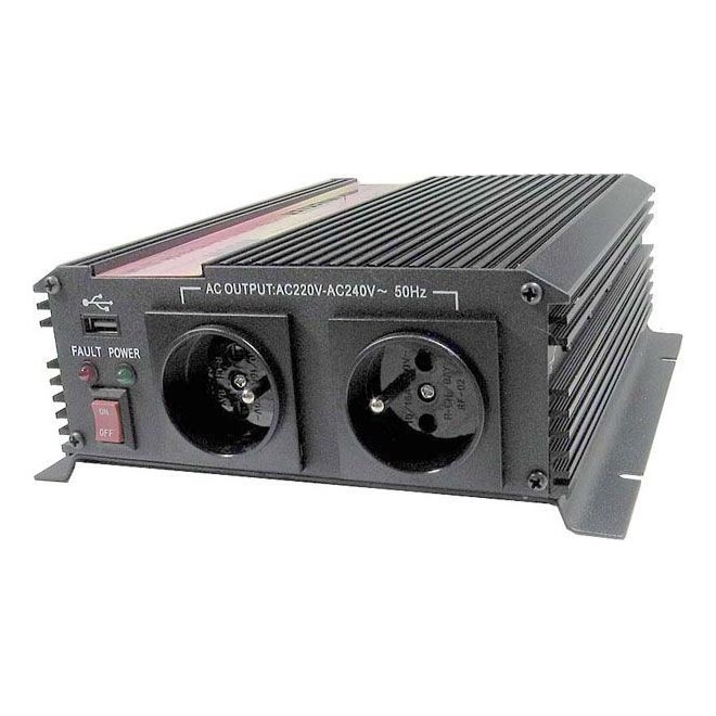 Inverter 1000W 12V To 230V - Onda Sinusoidale Pura Con Presa UE E USB, Display LCD, Per Auto/Campeggio - Foto 4