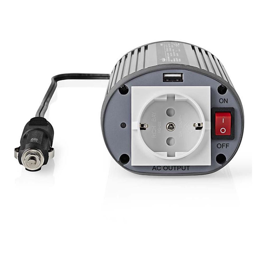 Convertitore UPS 12V 1500W A Onda Pura, Inverter Con Caricabatterie 15A E Interruttori DIP, Per Batterie 150Ah