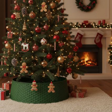 Copertura per il supporto dell'albero di Natale, Ø 65 cm, verde