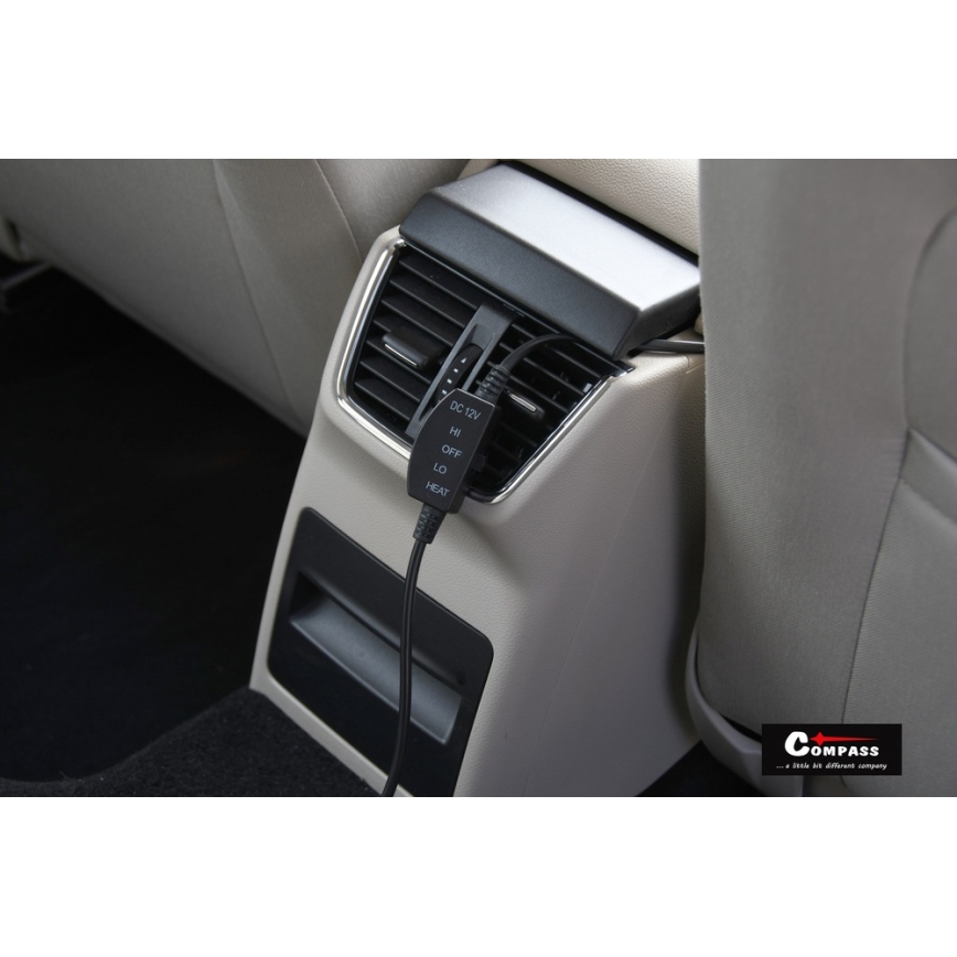 Coprisedile posteriore riscaldato con termostato 12V grigio
