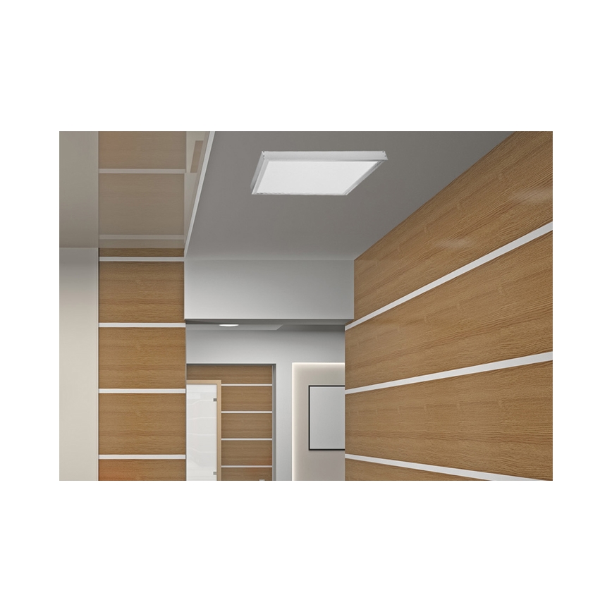 Cornice metallica per installazione di pannelli LED ZEUS 1195x295mm