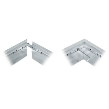 Cornice metallica per installazione di pannelli LED ZEUS 1200x600mm