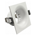 Cornice per faretto da incasso GU10 8,6x8,6 cm bianca