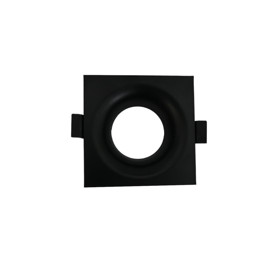 Cornice per faretto da incasso GU10 8,6x8,6 cm nera