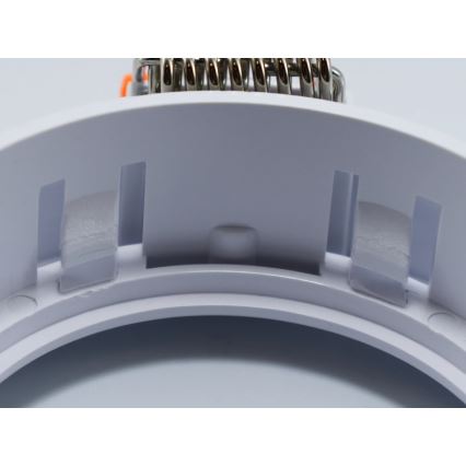 Cornice per faretto da incasso GU10 9x9 cm bianca