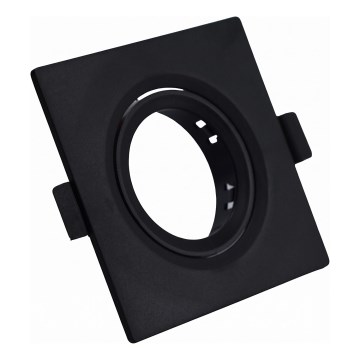 Cornice per faretto da incasso GU10 9x9 cm nera