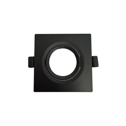 Cornice per faretto da incasso GU10 9x9 cm nera