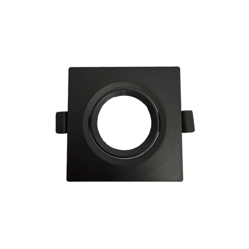 Cornice per faretto da incasso GU10 9x9 cm nera
