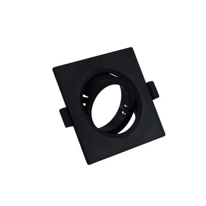 Cornice per faretto da incasso GU10 9x9 cm nera