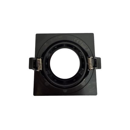 Cornice per faretto da incasso GU10 9x9 cm nera