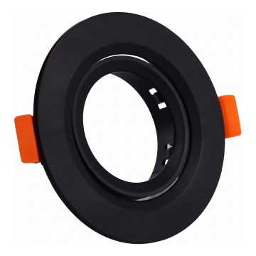 Cornice per faretto da incasso GU10, diametro 9 cm, nero