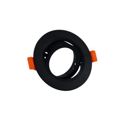 Cornice per faretto da incasso GU10, diametro 9 cm, nero