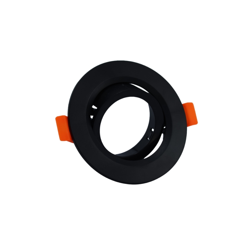 Cornice per faretto da incasso GU10, diametro 9 cm, nero