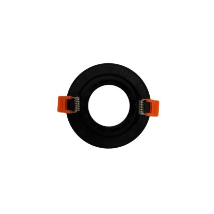 Cornice per faretto da incasso GU10, diametro 9 cm, nero