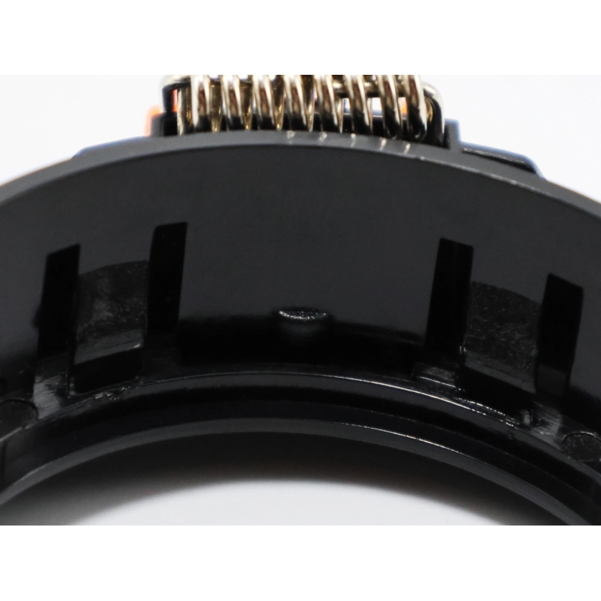 Cornice per faretto da incasso GU10, diametro 9 cm, nero