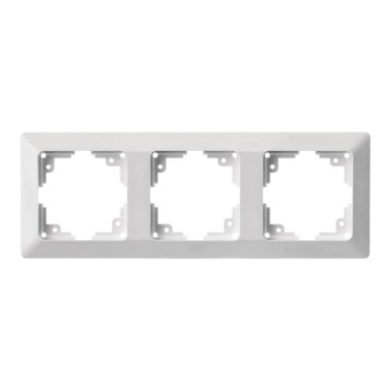 Cornice per interruttori 3P bianca