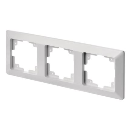 Cornice per interruttori 3P bianca