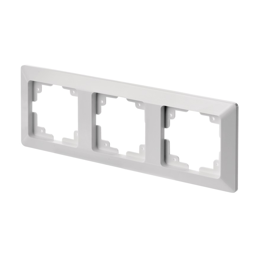 Cornice per interruttori 3P bianca