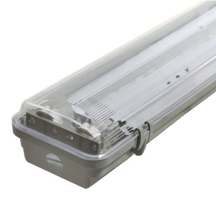 Corpo illuminante fluorescente industriale 2xG13/36W/230V 120 cm IP65 grigio