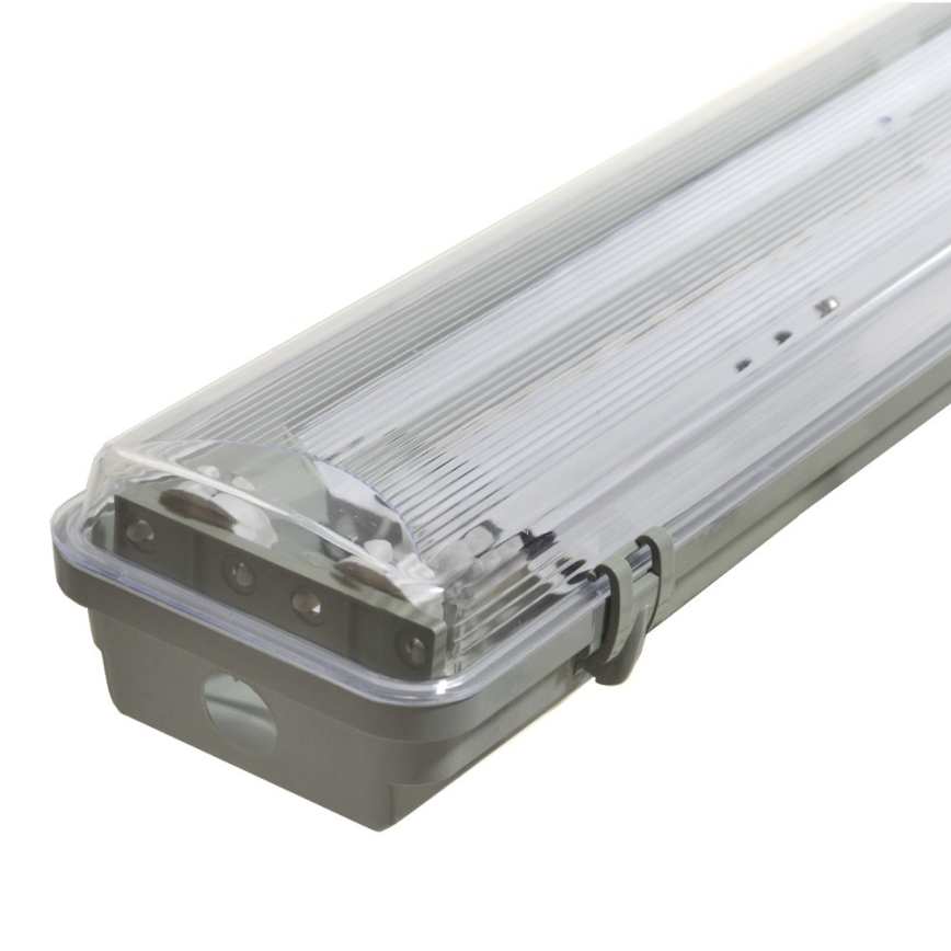 Corpo illuminante fluorescente industriale 2xG13/36W/230V 120 cm IP65 grigio