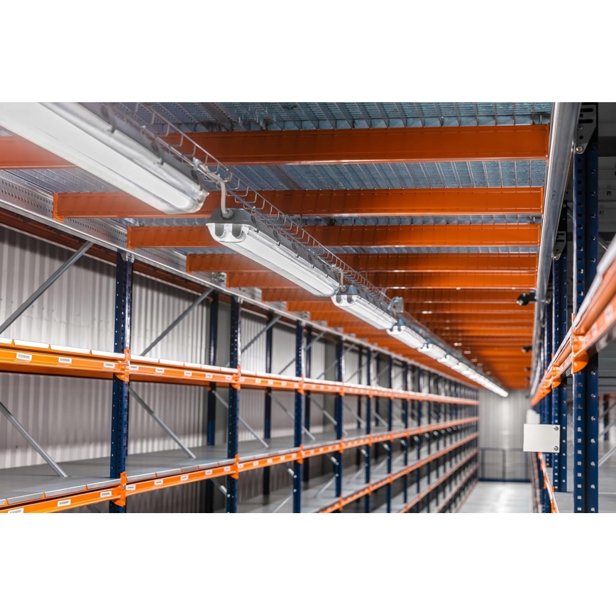 Corpo illuminante tecnico LED per tubi T8, 2x G13, 20W, 230V, 6500K, 120 cm, IP65, bianco