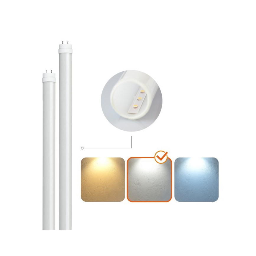 Corpo illuminante tecnico LED per tubi T8 2xG13/18W/230V 4000K IP65 127 cm