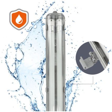 Corpo illuminante tecnico LED per tubi T8 2xG13/18W/230V 4000K IP65 127 cm