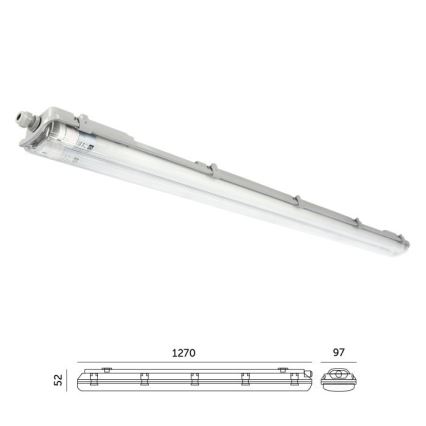 Corpo illuminante tecnico LED per tubi T8 2xG13/18W/230V 4000K IP65 127 cm
