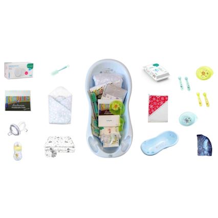 COSING - Kit nascita da 16 pezzi per neonato, blu