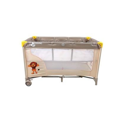 COSING - Lettino da viaggio regolabile ADAM Lion Beige
