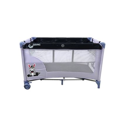 COSING - Lettino da viaggio regolabile ADAM Zebra Grey